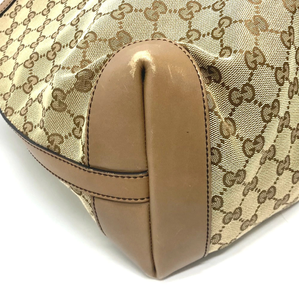 Gucci Beige Tote Bag Clutch GG Canvas - Picture 8 of 15